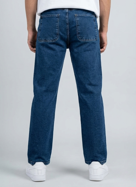 Front Pocket 6-Pocket Baggy Denim Cargo